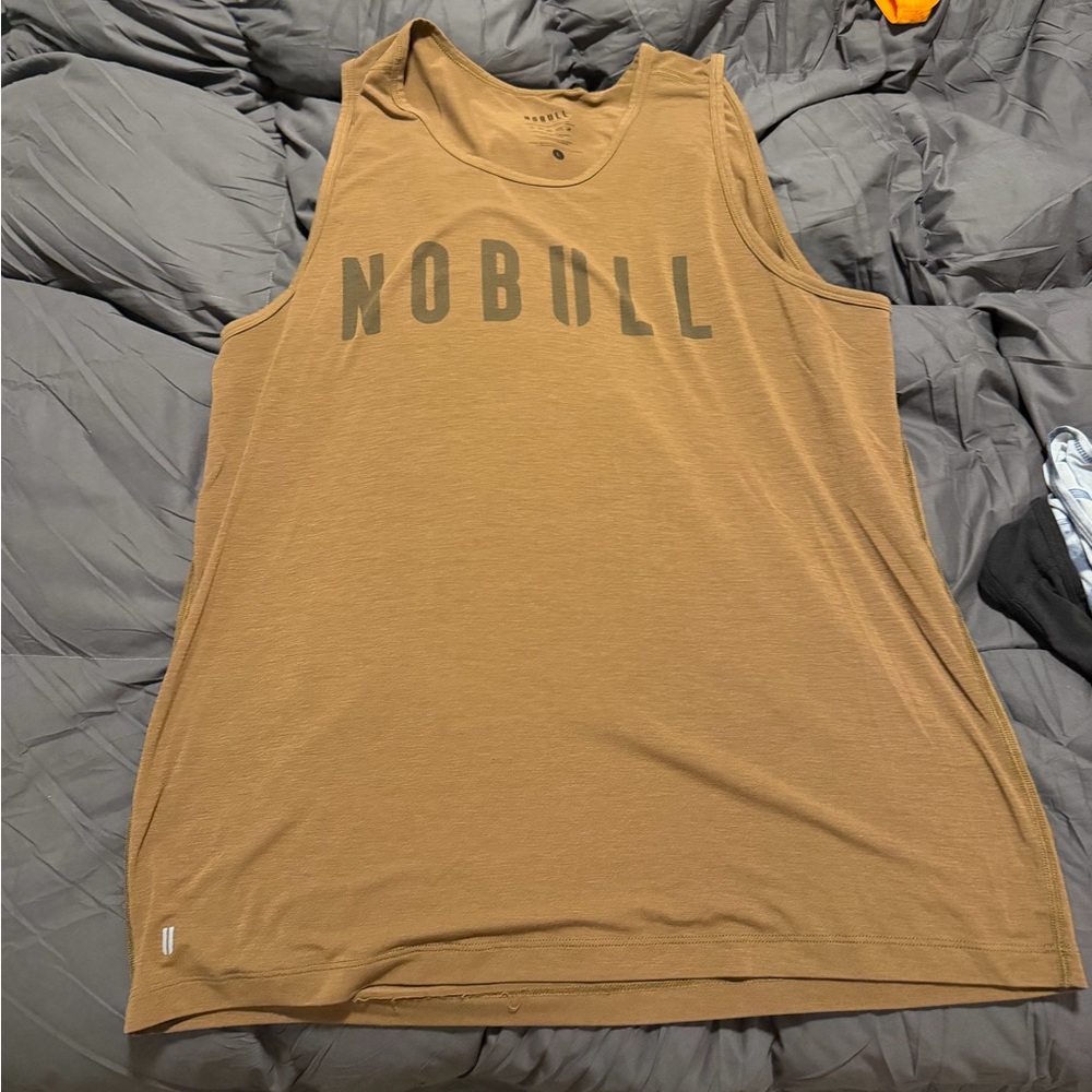NOBULL brown tank top